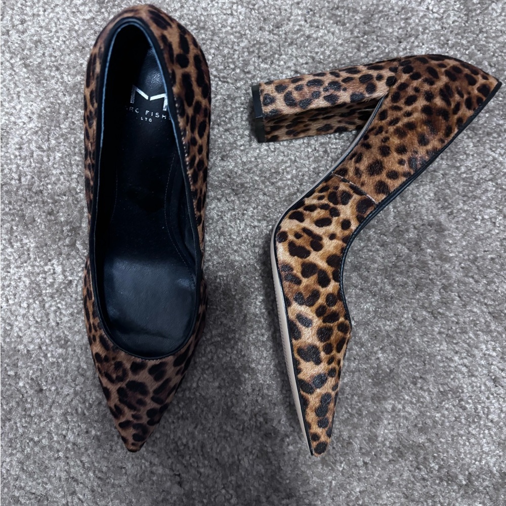 Marc Fisher Animal Print Block Heels